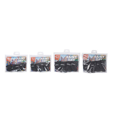 M-Pets Rainy Day Waterproof Dog Boots Black X-Small 2.6x3.5 cm