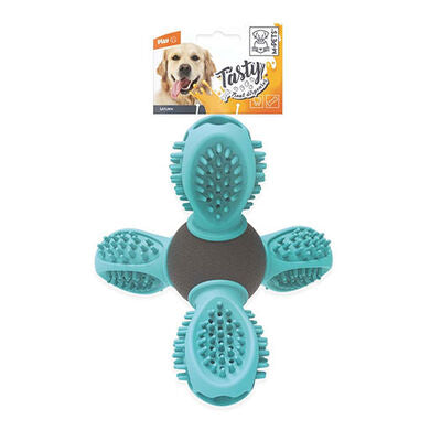 M-Pets Saturn Rubber Reward Dispensing Dog Toy Blue 14x13x12 cm
