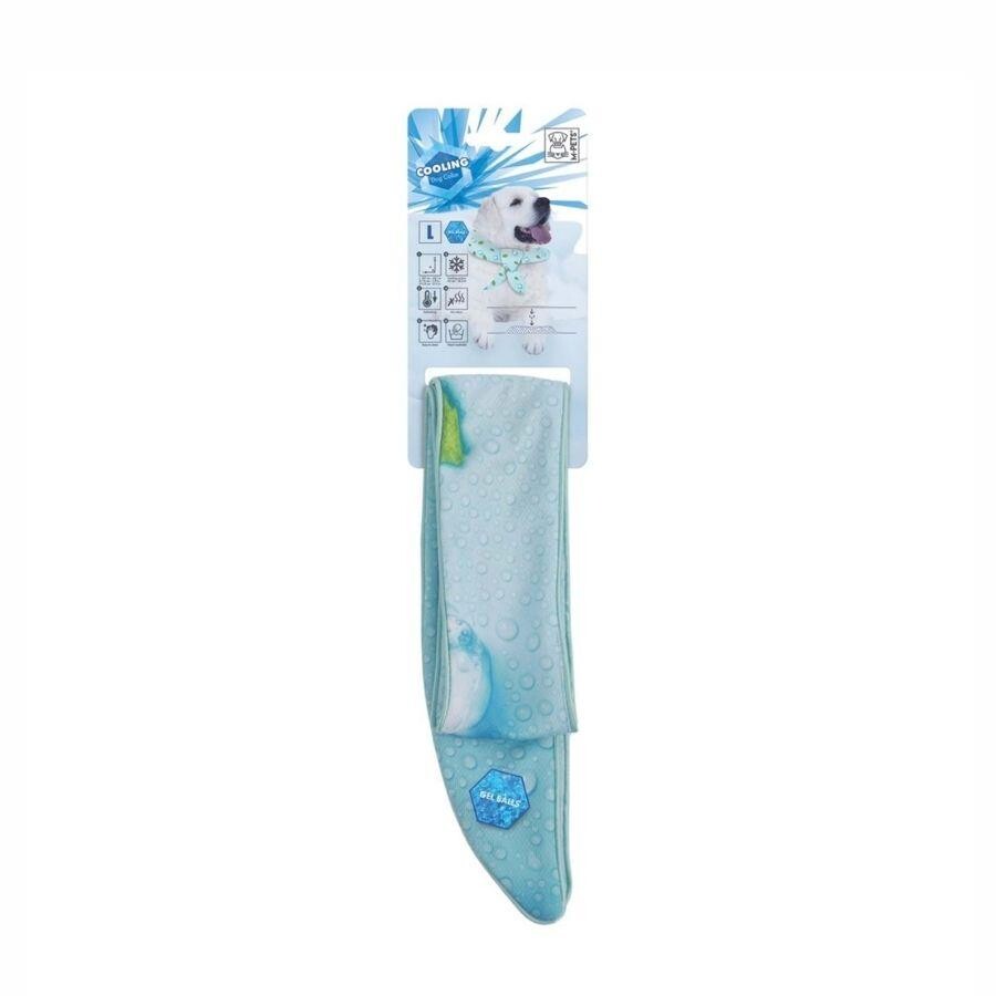 M-Pets Cooling Dog Collar Blue Long-Lasting Refreshment L