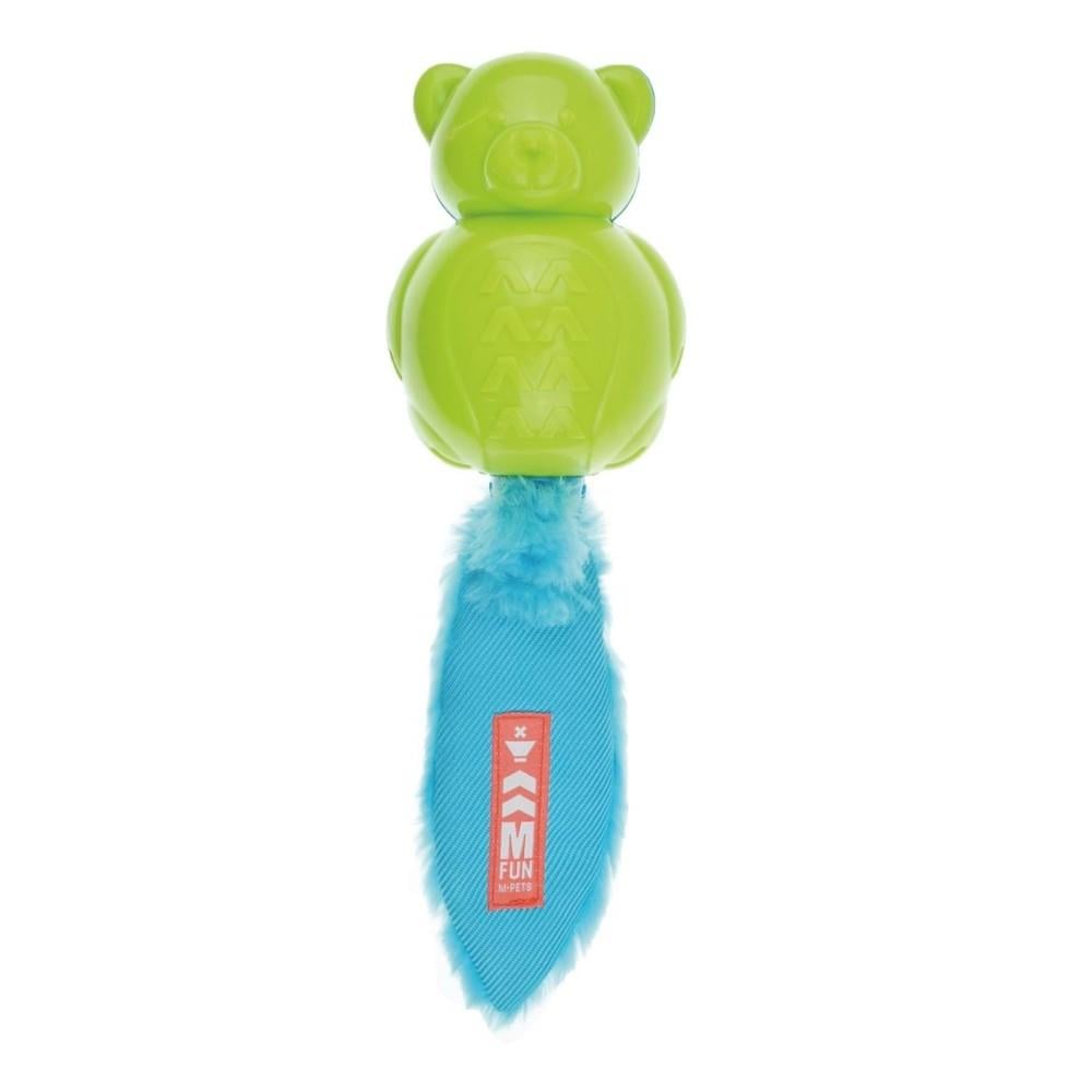 M-Pets Squeaky Teddy Rubber Dog Toy with On/Off Sound 30cm