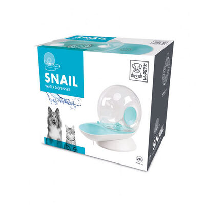 M-Pets Snail Automatic Water Dispenser for Cats & Dogs Blue 2.8L