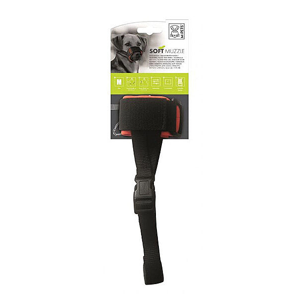 M-Pets Soft Adjustable Fabric Dog Muzzle for Control Medium