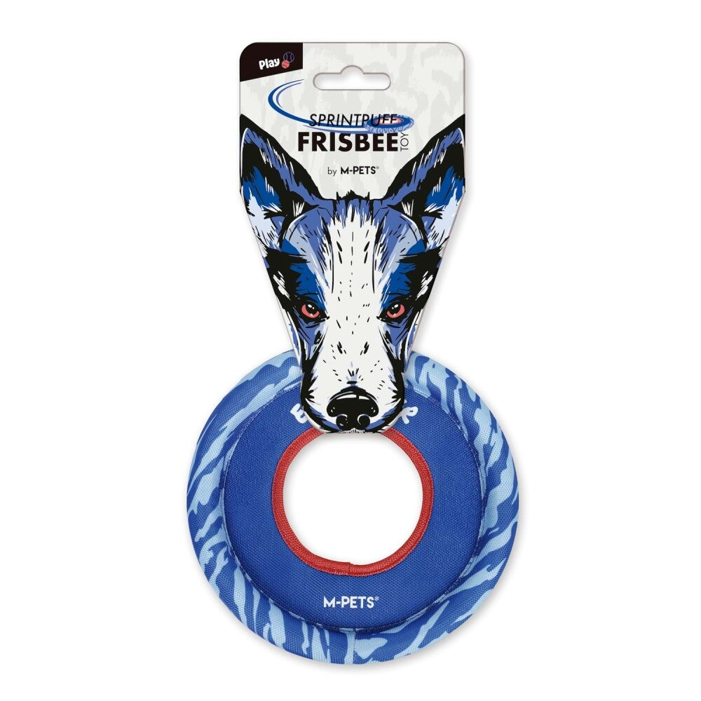 M-Pets Sprintpuff Frisbee Dog Toy Blue 24 cm - Floats on Water