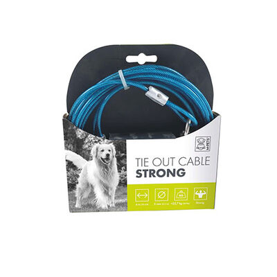 M-Pets Strong Outdoor Tie-Out Cable Blue 6m