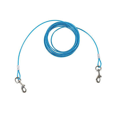 M-Pets Strong Outdoor Tie-Out Cable Blue 6m