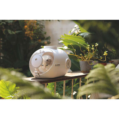 M-Pets Submarine Cat Carrier White Ventilated Travel Bag 49x32x30 cm