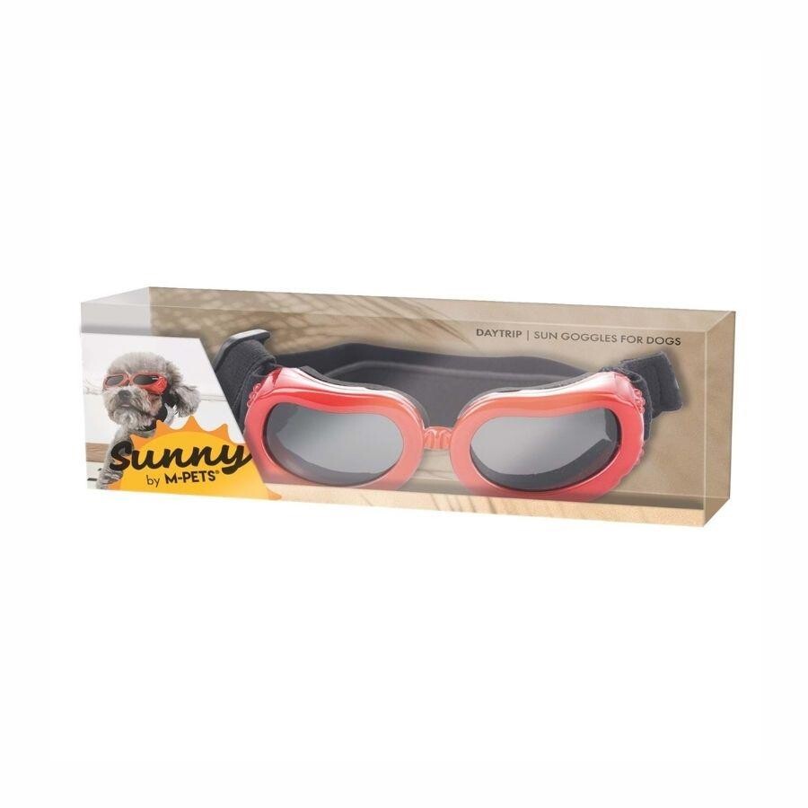 M-Pets Sunny Daytrip Dog Goggles Red UV Protection 15.2x4.9cm