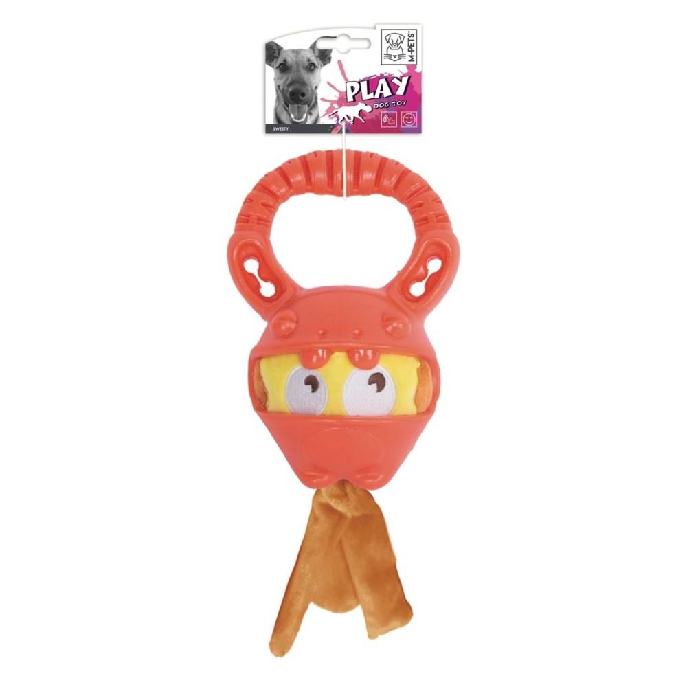 M-Pets Sweety Rubber Dog Toy for Active Play Orange 18cm
