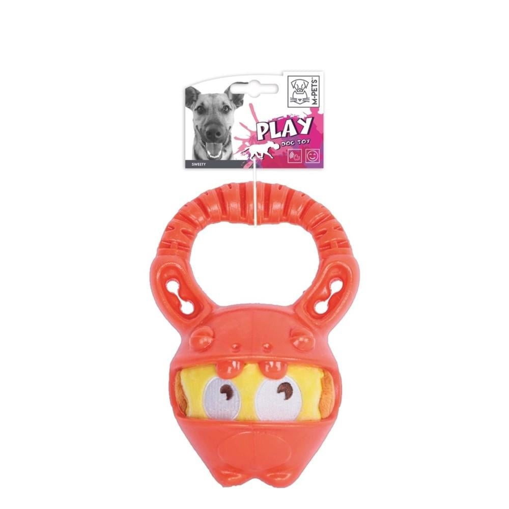 M-Pets Sweety Rubber Dog Toy for Active Play Orange 18cm