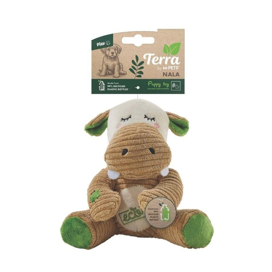 M-Pets Terra Eco Nala Plush Puppy Toy Recycled Fabric 18 cm