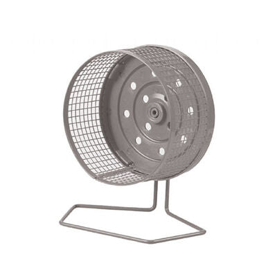 M-Pets Metal Hamster Training Wheel with Stand 18 cm