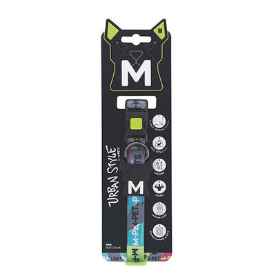 M-Pets Urban Style DNA Adjustable Dog Collar Medium 30.5-50.8 cm