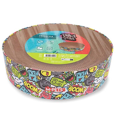 M-Pets Urban Style Freestyle Cardboard Cat Scratcher 41x10cm