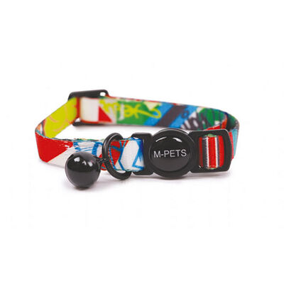 M-Pets Urban Style Freestyle Adjustable Cat Collar with Bell