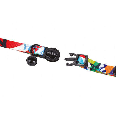 M-Pets Urban Style Freestyle Adjustable Cat Collar with Bell