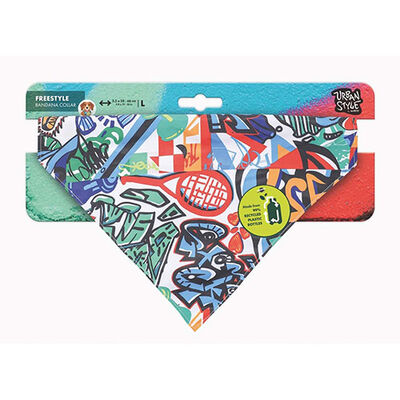 M-Pets Urban Style Freestyle Dog Bandana Collar Large 38-66cm