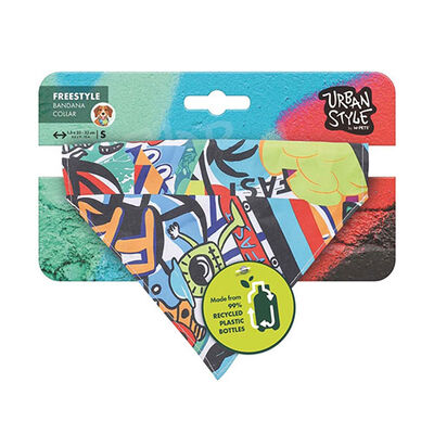 M-Pets Urban Style Freestyle Dog Bandana Eco-Friendly Small 13x33cm