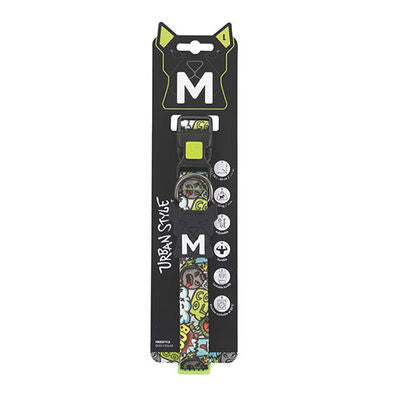 M-Pets Urban Style Freestyle Dog Collar Multicolor Large 38-66cm