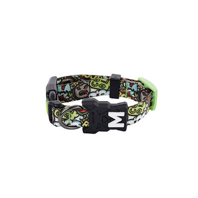 M-Pets Urban Style Freestyle Dog Collar Multicolor Small 22.9-35.6cm