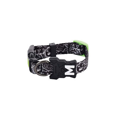 M-Pets Urban Style Freestyle Dog Collar Black & White Small
