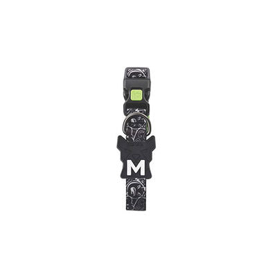 M-Pets Urban Style Freestyle Dog Collar Black & White XS