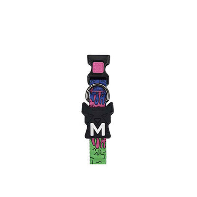 M-Pets Urban Style Lava Adjustable Dog Collar Medium 30.5-50.8cm