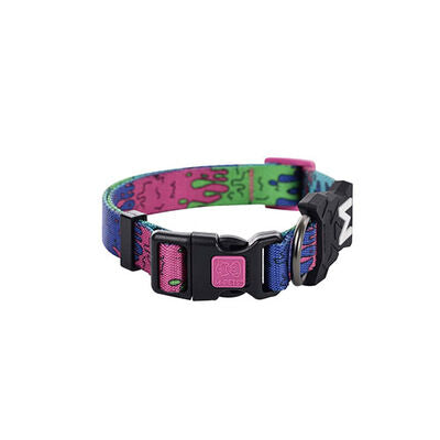 M-Pets Urban Style Lava Adjustable Dog Collar X-Small 6-10in