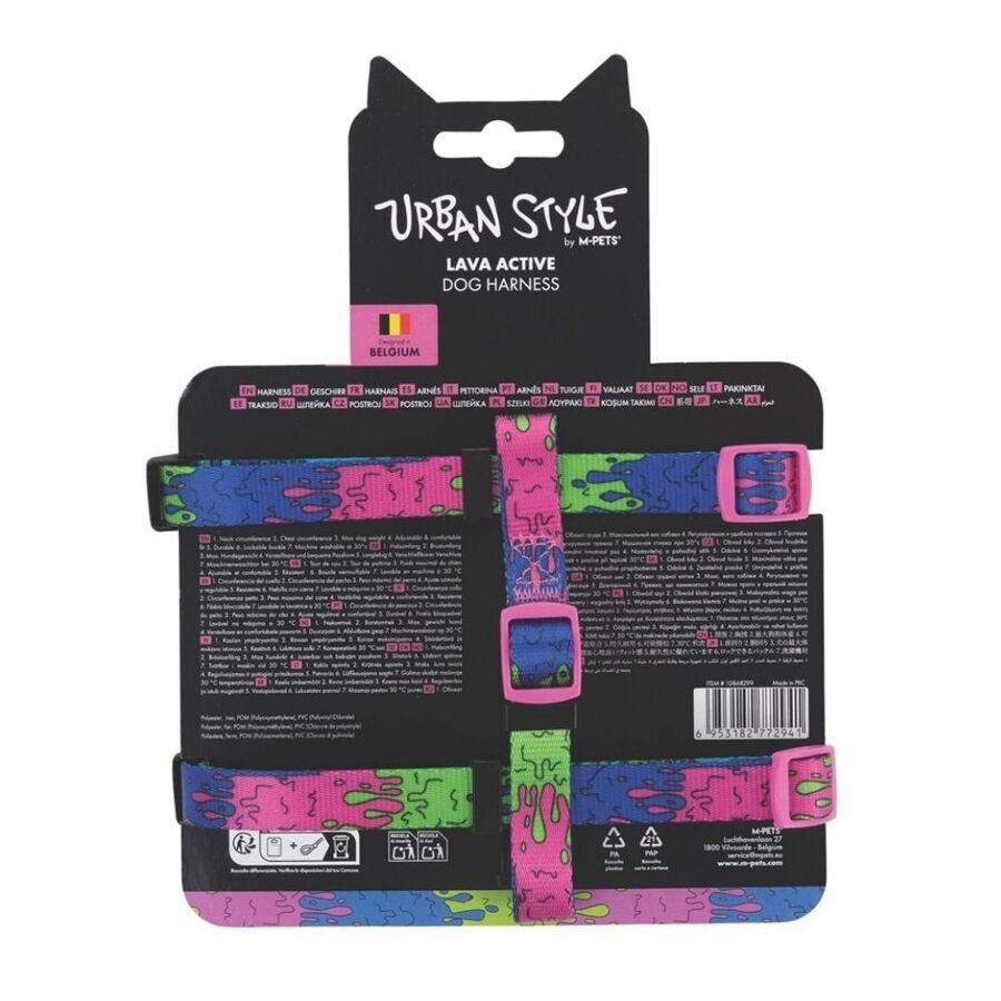 M-Pets Urbanstyle Lava Active Dog Harness Small