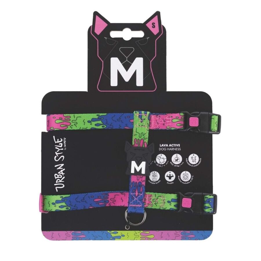 M-Pets Urbanstyle Lava Active Dog Harness Small
