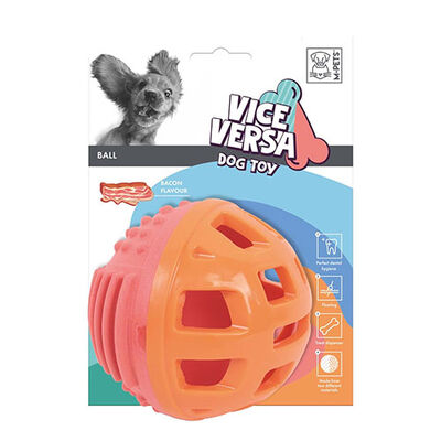 M-Pets Vice Versa Ball Bacon Scented Floating Dog Toy 12.5cm