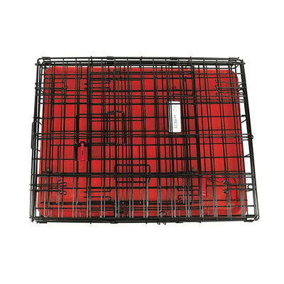 M-Pets Voyager 2-Door Dog Crate Secure Lock Red Large 91cm