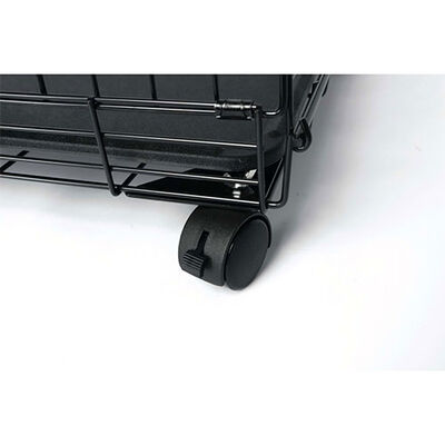 M-Pets Voyager 2-Door Rolling Dog Crate XXLarge Black 122x76x84 cm