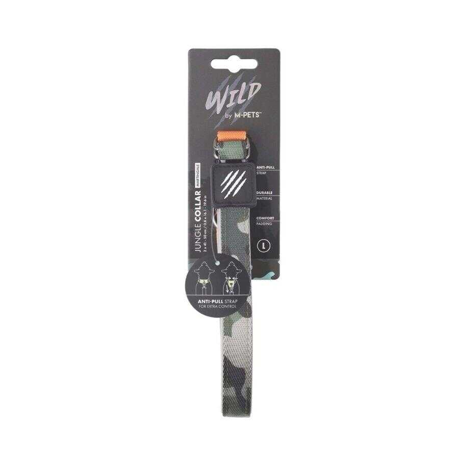M-Pets Wild Jungle Dog Collar Durable Polyester Large