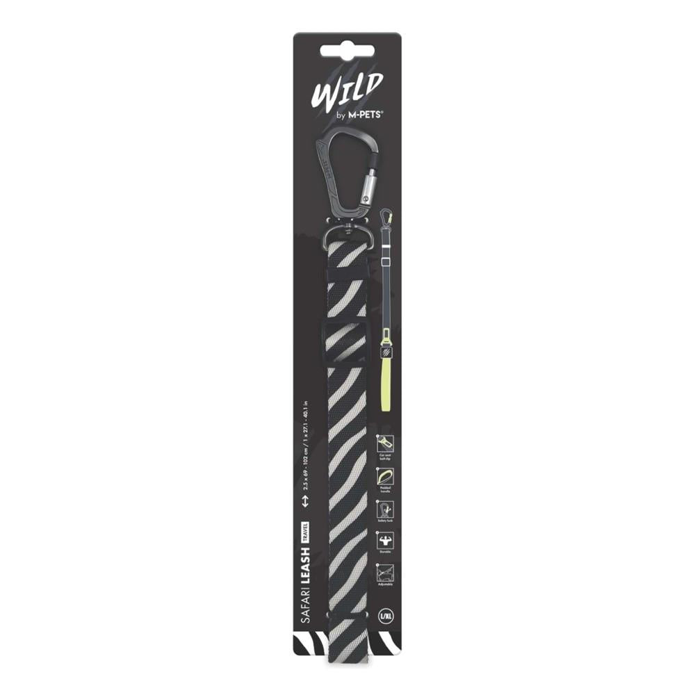 M-Pets Wild Safari Dog Leash with Safety Buckle L-XL