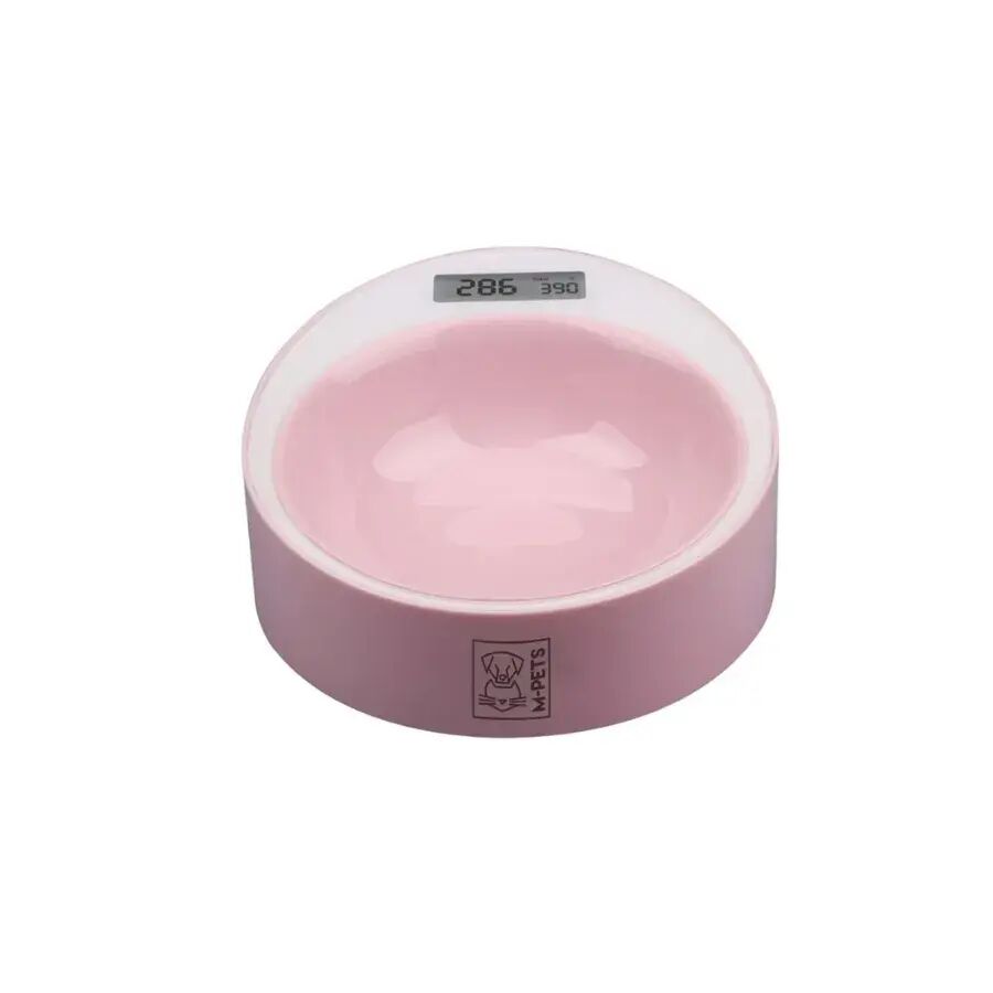 M-Pets Yumi Smart Digital Pet Feeding Bowl with Scale Pink