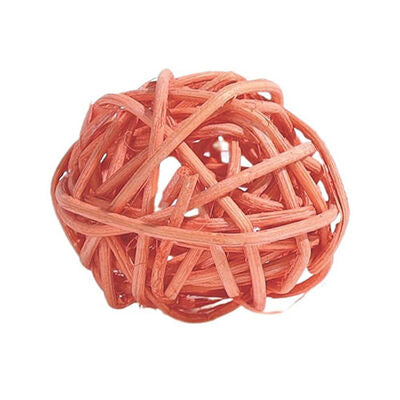 M-Pets Rattan Ball Cat Toy with Bell for Active Play 4cm