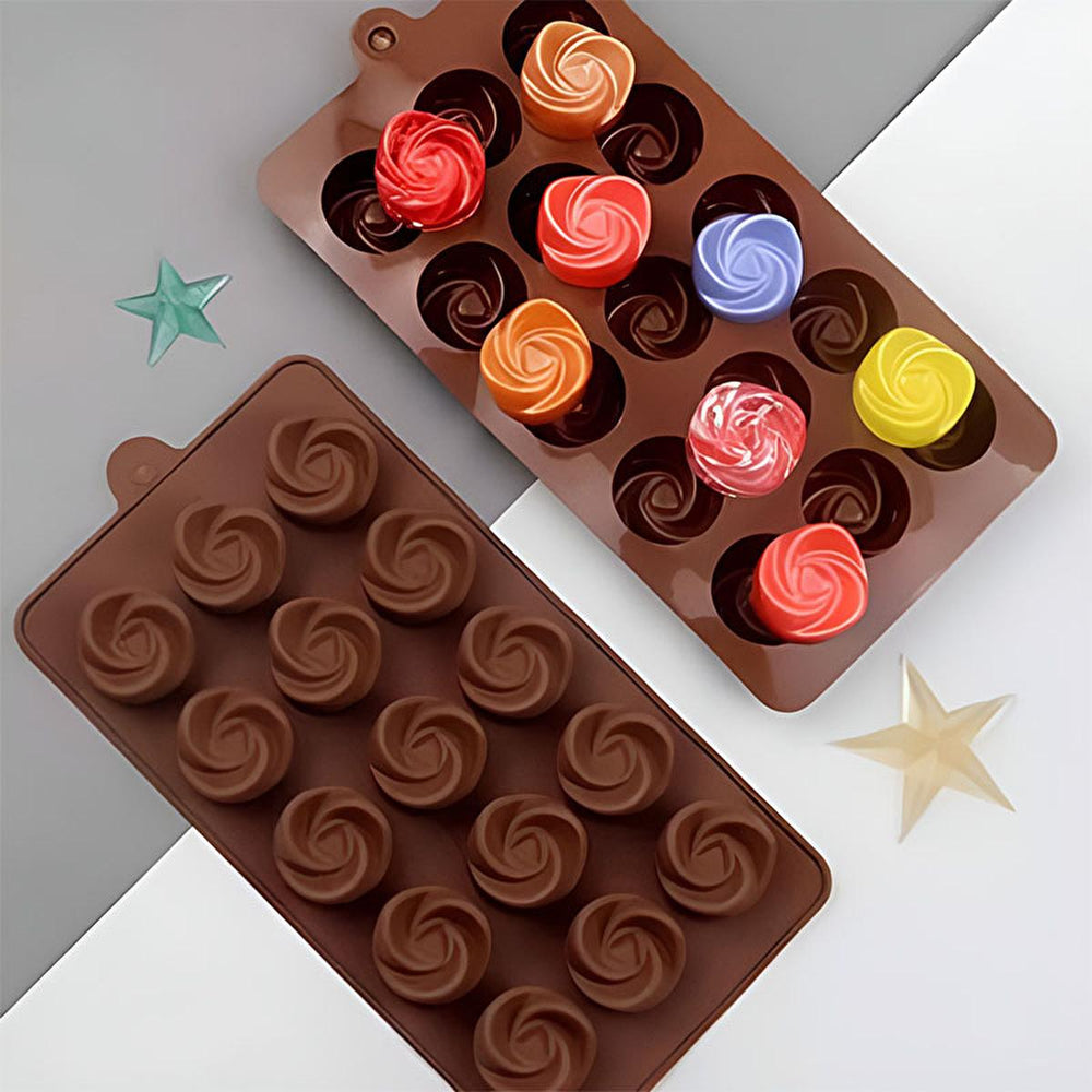 Epinox Silicone Chocolate Mold Gül GL-21 - Flexible, Non-Stick, Reusable Baking Tool for Chocolatiers and - Food & Candy