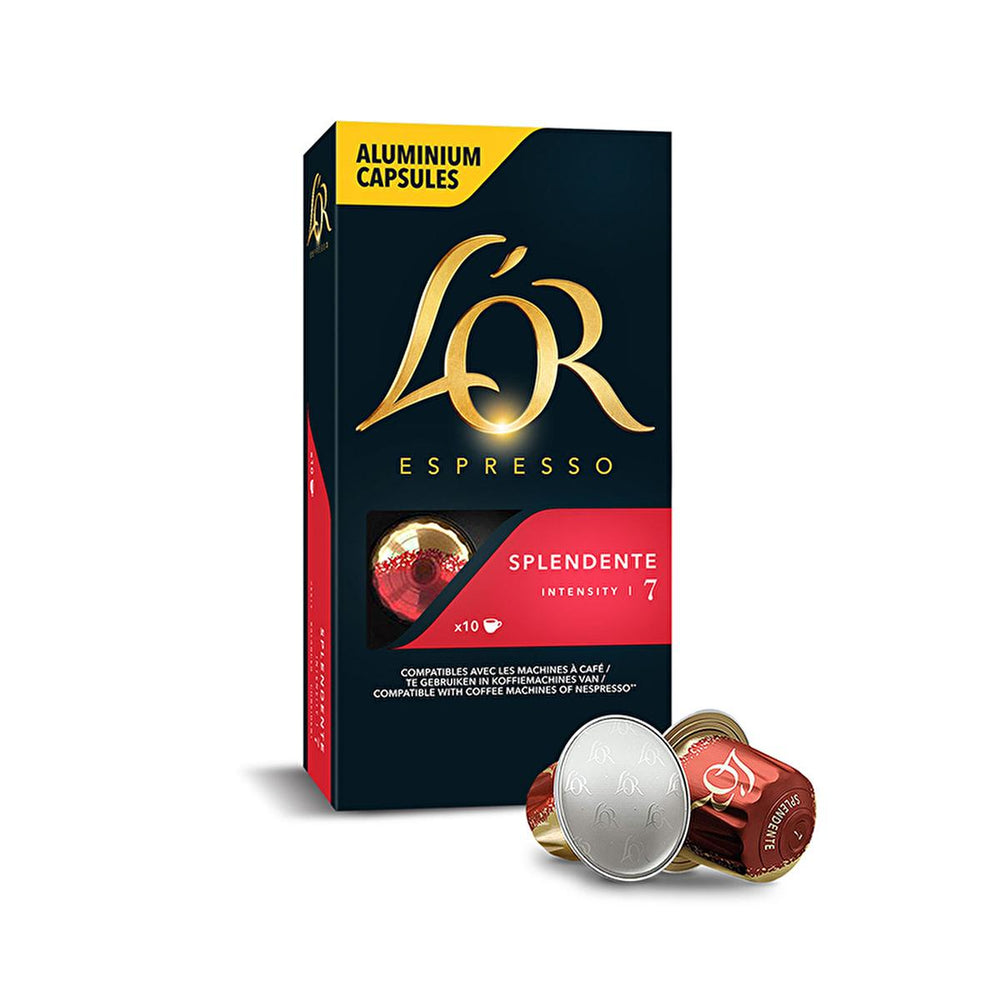 L'or Espresso 07 Splendente Coffee Capsules - Nespresso Compatible, Recyclable, Rich Flavor - Vitamin & Supplement