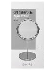 Eklips Metal Double-Sided 3X LED Vanity Mirror