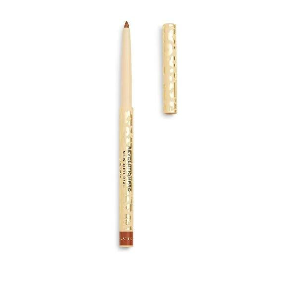 Revolution Pro Latte Lip Liner: Long-Lasting, Vegan, Satin Matte Neutral - Define & Enhance Your Lips Effortlessly Revolution Pro Latte Lip Liner: Vegan, Matte, Long-Lasting lip liner, matte lip liner, vegan lip liner, long lasting lip liner, neutral lip liner, Latte lip liner, Revolution Pro lip liner, satin matte lip liner, lip color, lip makeup, makeup, cosmetics, vegan, cruelty-free, latte, neutral, satin matte, long-lasting, lip pencil, lip enhancer, makeup enthusiasts, gifts for her, vegan cosmetics, 
