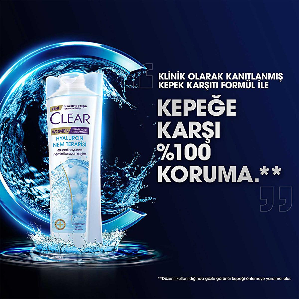 Clear Women Hyaluron Moisture Therapy Anti-Dandruff Shampoo - 48H Hydration, Dry Scalp Treatment, Volumizing Clear Women Hyaluron Shampoo: Hydrate Scalp, Anti-Dandruff anti-dandruff shampoo, moisturizing shampoo, hyaluronic acid shampoo, dry scalp treatment, volumizing shampoo, hair hydration, dandruff control, itchy scalp relief, shampoo for dry hair, clear women shampoo, shampoo, hair care, dry hair, dandruff, itchy scalp, hair volume, hydration, hyaluronic acid, ceramide, moisture-lock technology, 48-hou