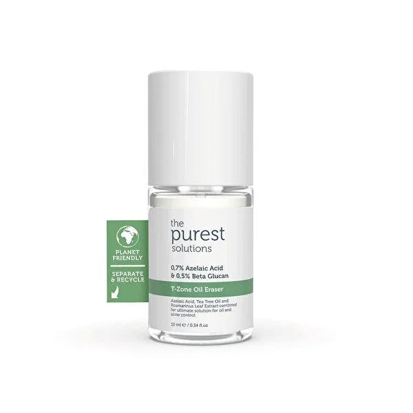 The Purest Solutions T-Zone Oil Eraser - Sebum Balancing Skincare for Acne-Prone Skin T-Zone Oil Eraser for Acne-Prone Skin T-Zone Oil Eraser, Sebum balancing skincare, Acne-prone skin care, Natural skincare ingredients, Azelaic Acid skincare, Tea Tree Oil benefits, Rosemary Extract skincare, Beta-Glucan skincare, Oil-absorbing formula, Combination skin care, Oily skin care, Acne control, Skincare routine, Mattifying skincare, Anti-acne products, Skincare essentials