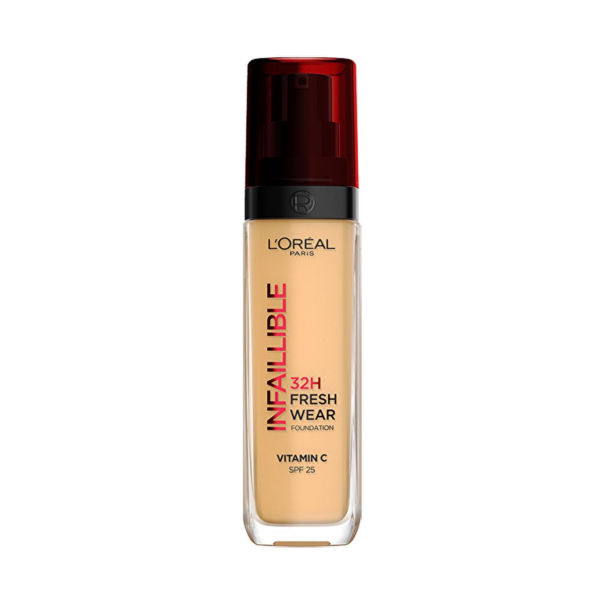 Loreal Paris Infaillible 32H Fresh Wear Foundation - Long-Lasting, High Coverage, Vitamin C & SPF 25 Loreal Paris 32H Foundation - Long Lasting & High Coverage long-lasting foundation, high coverage foundation, Vitamin C foundation, SPF 25 makeup, waterproof foundation, Loreal Paris, Infaillible 32H Fresh Wear, makeup, cosmetics, skincare-infused makeup, beauty products