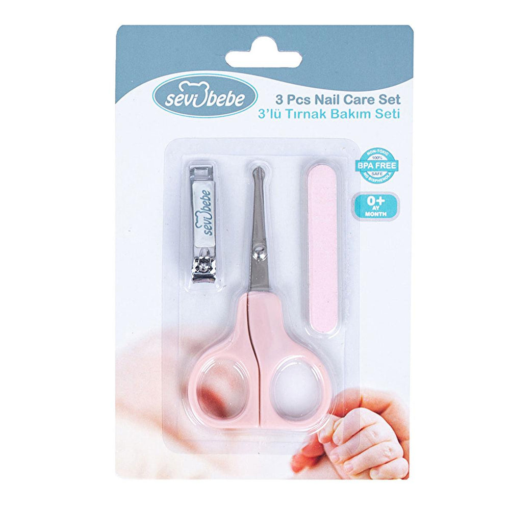 Sevi Bebe Baby Nail Care Set - Safe & Effective Trimming for Infants - 3 Piece Set - view 4