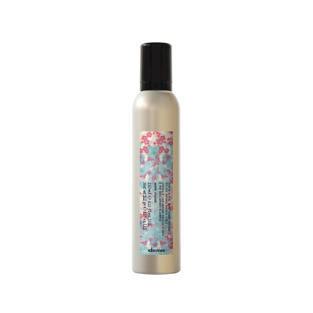 Davines Curl Moisturizing Mousse for Defined Curls 250 ml
