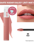 Maybelline Super Stay Matte Ink Liquid Matte Lipstick - 16H Long Lasting, Transfer Resistant Unnude Poet Lip Color Maybelline Super Stay Matte Ink: 16H Liquid Lipstick Liquid matte lipstick, Long lasting lipstick, Transfer resistant lipstick, Maybelline Super Stay lipstick, Matte lip color, Non drying matte lipstick, Unnude lipstick, Poet lipstick, 16 hour lipstick, Maybelline lipstick, lipstick, lip color, matte lipstick, long-wear lipstick, transfer-proof lipstick, smudge-proof lipstick, beauty, cosmetics