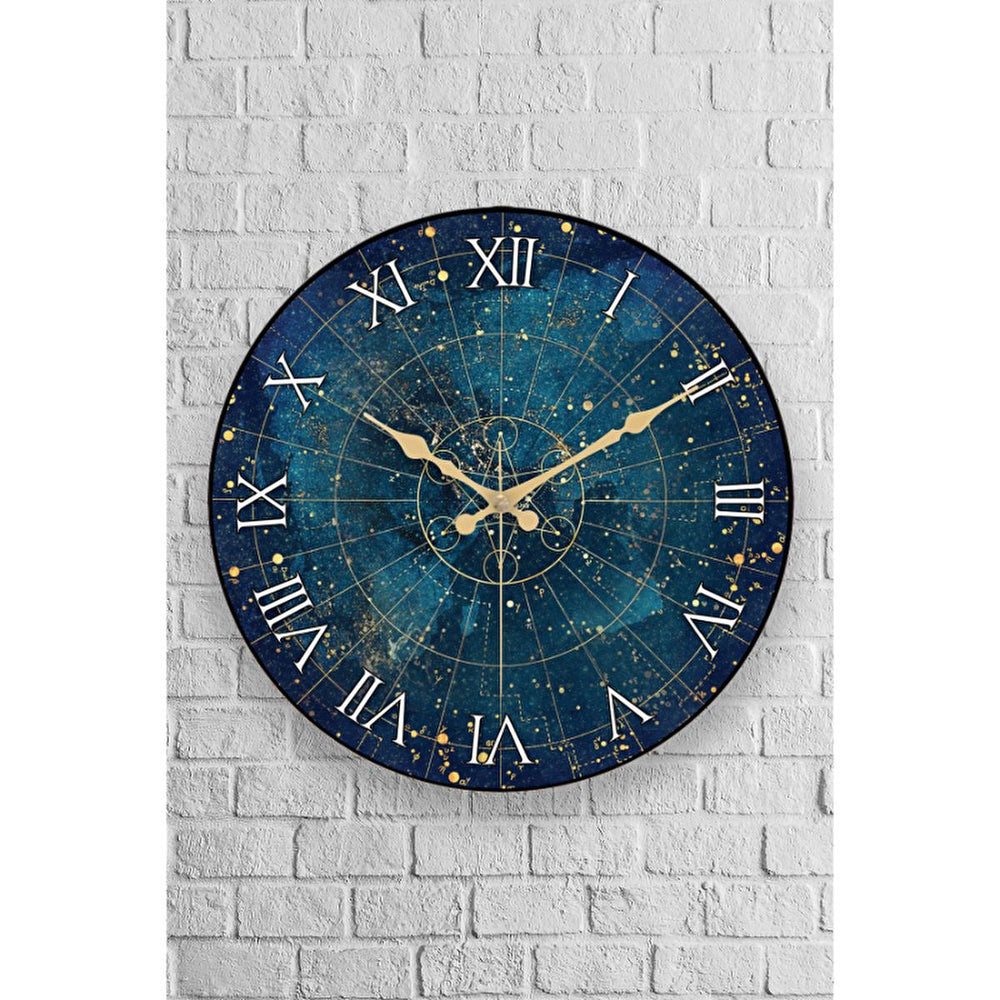 Muyika 36cm Oval Cam Silent Wall Clock - Decorative, Easy Install, Quiet Operation