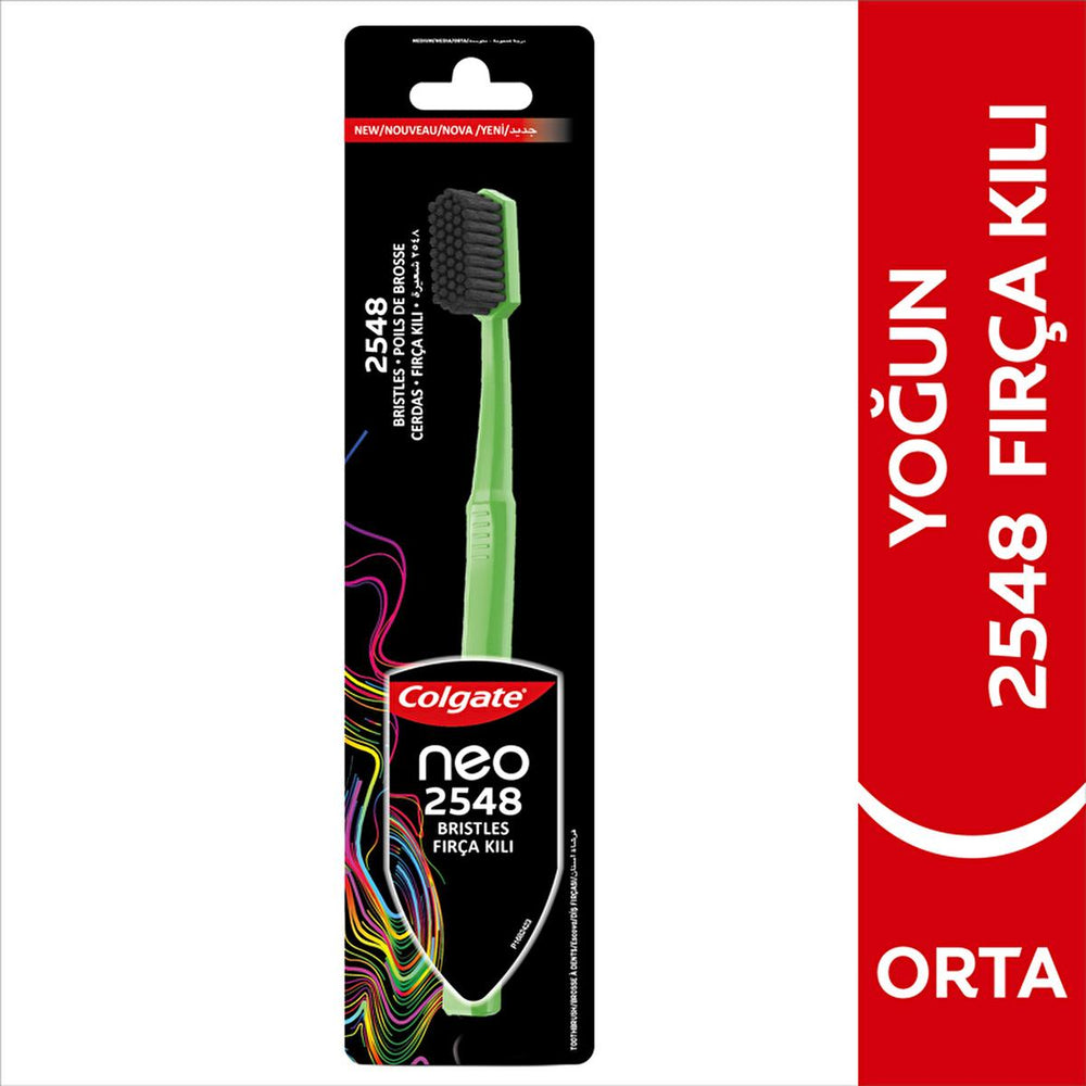 Colgate Colgate Neo Toothbrush - Manual Toothbrush with Dense 2546 Bristles, Medium Hardness, 6 Color Options - view 9