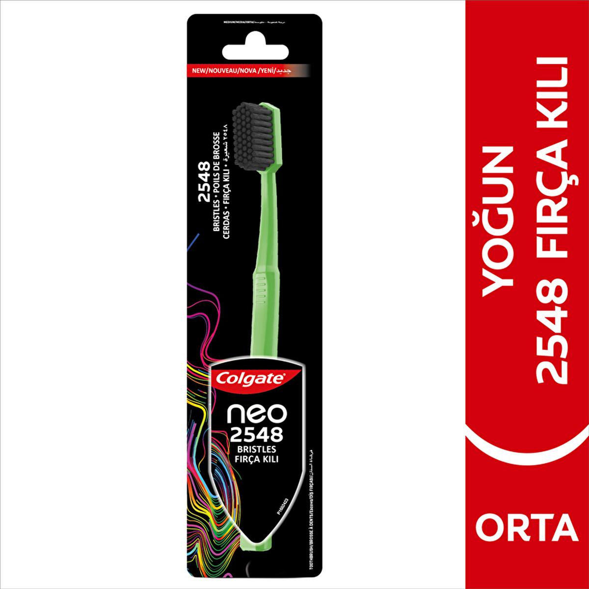 Colgate Colgate Neo Toothbrush - Manual Toothbrush with Dense 2546 Bristles, Medium Hardness, 6 Color Options Colgate Neo Toothbrush - Effective Cleaning Colgate toothbrush, manual toothbrush, dense bristle toothbrush, medium hardness toothbrush, Colgate Neo, oral hygiene, oral care, toothbrush, Colgate, dental care, hygiene products, health and personal care