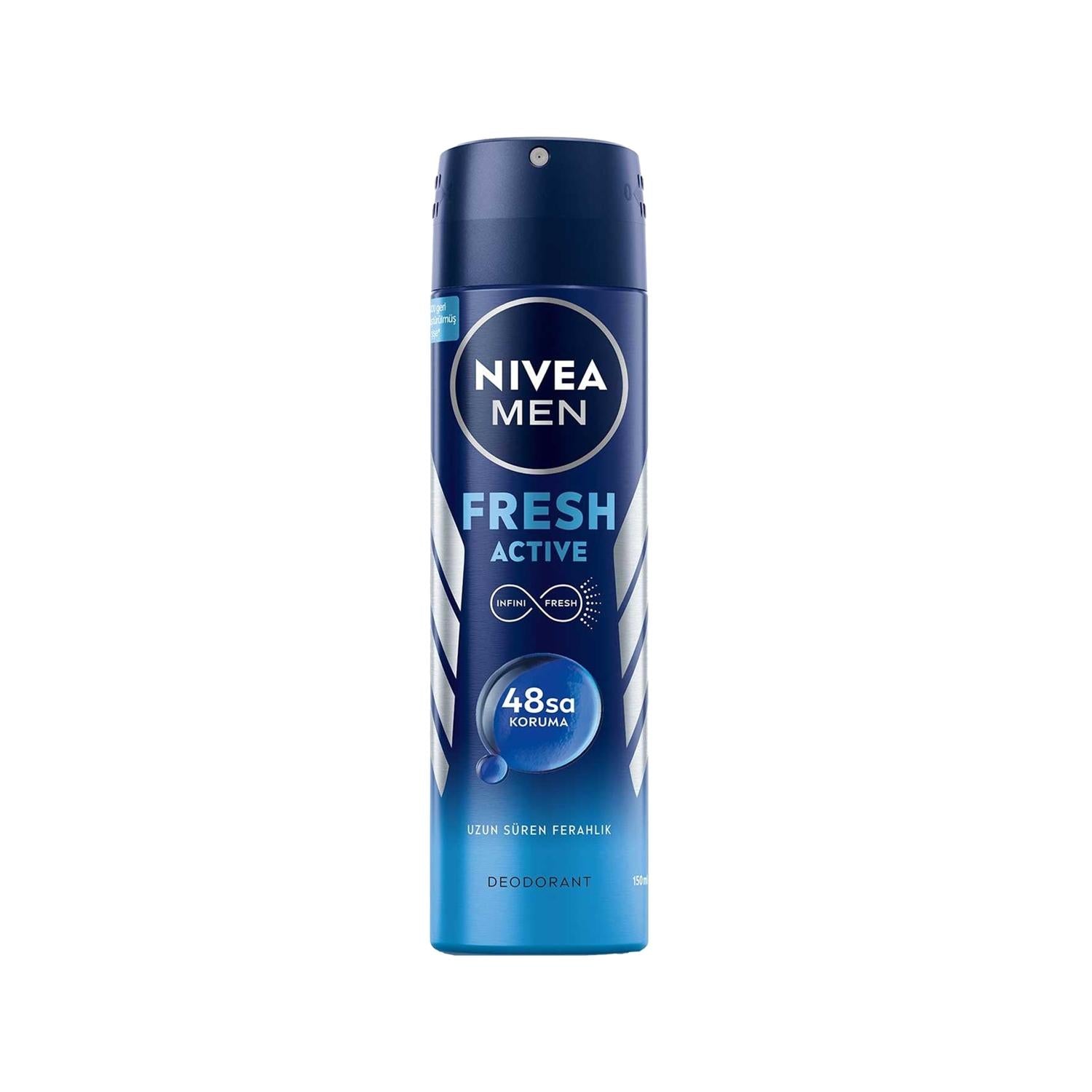 Nivea Men Fresh Active Deodorant Spray 150ml - Long Lasting Freshness for Active Men Nivea Men Fresh Active Deodorant Spray - Long Lasting Freshness Nivea Men Deodorant, Fresh Active Deodorant Spray, Men's Grooming Products, Long-lasting Deodorant, Antiperspirant Spray for Men, Deodorant Spray, Men's Personal Care, Grooming Essentials, Freshness for Men, Active Men's Deodorant, Nivea Men Fresh Active, 150ml Deodorant, Men's Hygiene Products